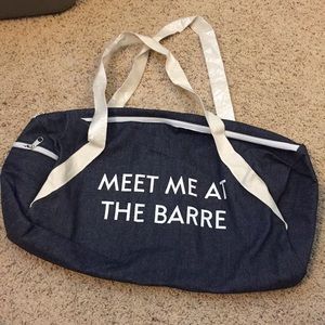 Meet me at the Barre bag